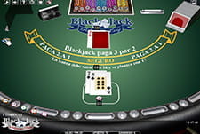 Atlantic City Blackjack-Spieltisch im Bethard Casino.