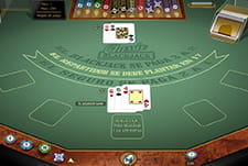 Der Blackjack im Paston Casino.