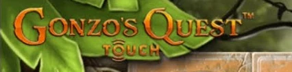 Gonzo's Quest Online-Slot-Logo auf der mobilen Version.