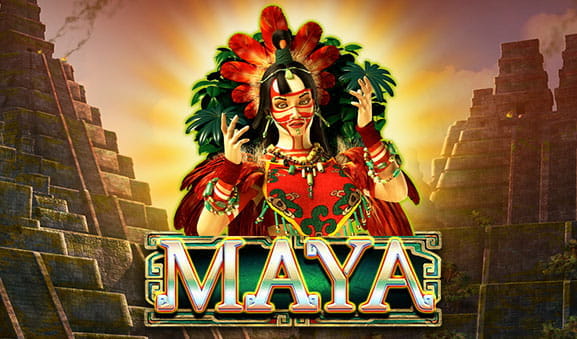 Portada de la slot para Casino online, Maya.