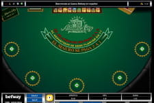 Vorschau auf einen Online Blackjack Tisch bei Betway
