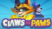 Protada des Claws vs Paws Slots von Playson für Online Casino.