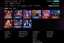 Oferta de casino en vivo disponible en PokerStars Switzerland.
