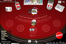 Vorschau auf einen Online-Blackjack-Tisch.