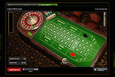 Vorschau auf französisches Roulette bei 888casino von 0 bis 36.