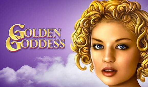 Portada de la slot Golden Goddess de IGT con un primer plano de una diosa rubia.