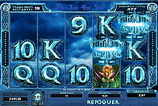 Der Hauptbildschirm des Thunderstruck II-Slots.