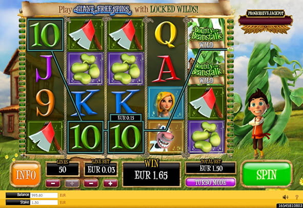 Prueba ahora la máquina Bounty of the Beanstalk totalmente gratis, sin registro o ingreso de dinero real.