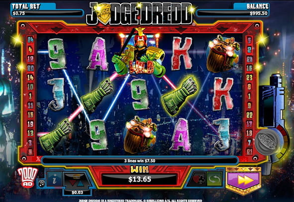 Prueba ahora la máquina Judge Dredd totalmente gratis, sin registro o ingreso de dinero real.