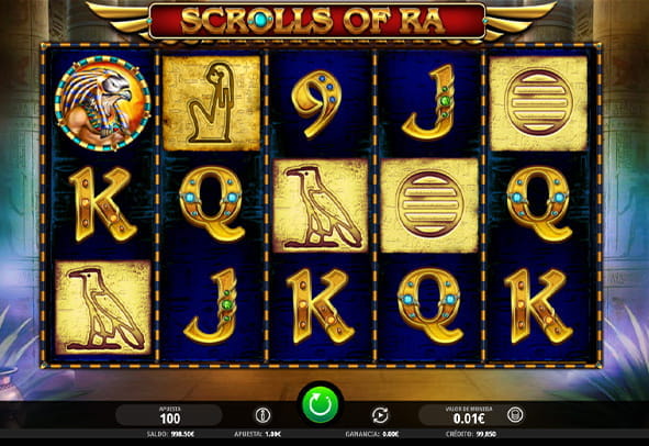 Juego de la tragaperras Scrolls of Ra de iSoftBet.