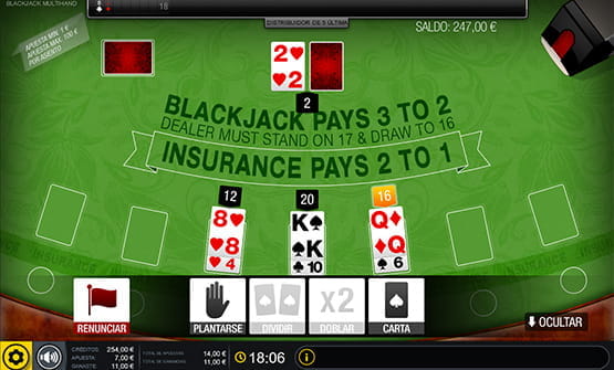 Portada del juego blackjack Multimano Vip.