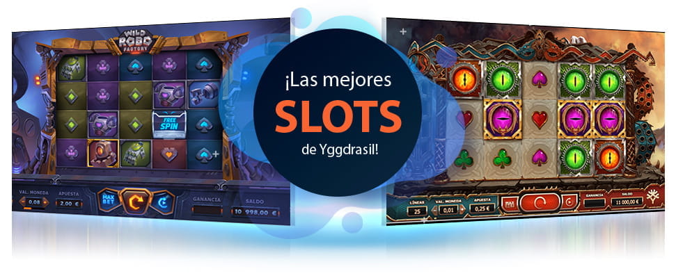 Spiele für die Wild Robo Factory und Double Dragons Slots von Yggdrasil.