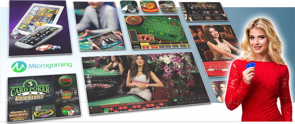 Verschiedene Tischspiele vom Anbieter Microgaming.