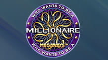 Logo des Spielautomaten Who Wants to be a Millionaire von Big Time Gaming.