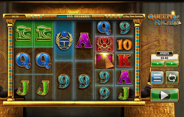 Spiel zum Queen of Riches Slot von Big Time Gaming im Casino Luckia.