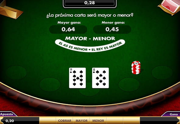 Una imagen del Blackjack mayor o menor