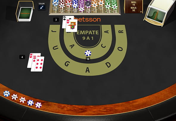 Portada del juego de baccarat Punto y Banca.