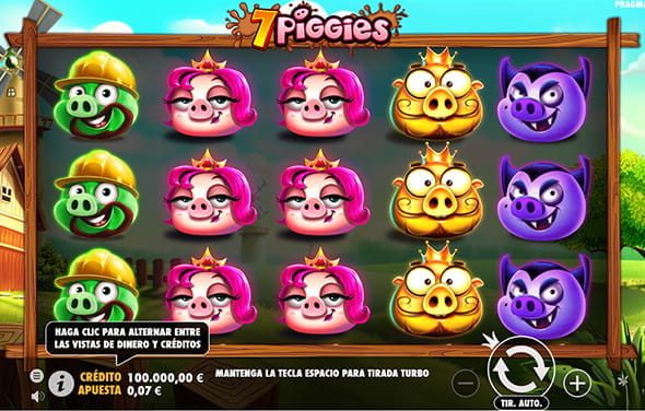 Spielen Sie den Pragmatic Play 7 Piggies Slot in einem Online Casino.