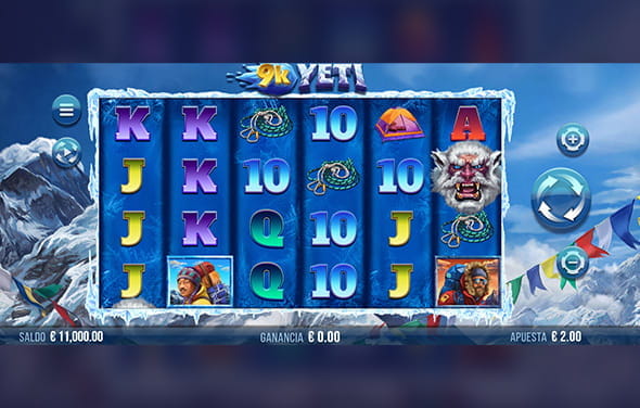 Spielen Sie den Yggdrasil 9K Yeti Slot in einem Online Casino.