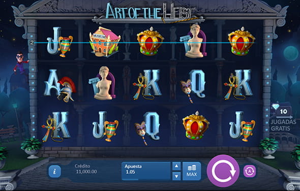 Spielen Sie den Art of the Heist Slot von Playson in einem sicheren Casino.