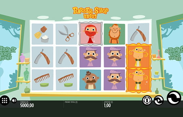 Spiel zum Barber Shop Uncut Slot von Thunderkick.