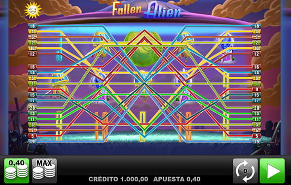 Spiel zum gefallenen Alien Slot von Merkur Gaming.