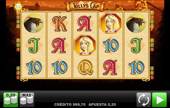 Spiel zum Jolly's Cap Slot von Merkur Gaming.