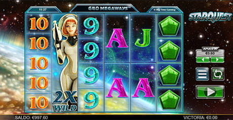 Spielen Sie den Star Quest Slot von Big Time Gaming in einem sicheren Casino.