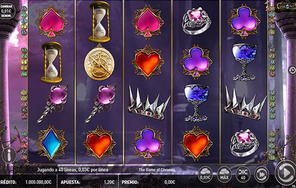 Spielen Sie das Spiel Chronos Slot von R. Franco in einem Casino.